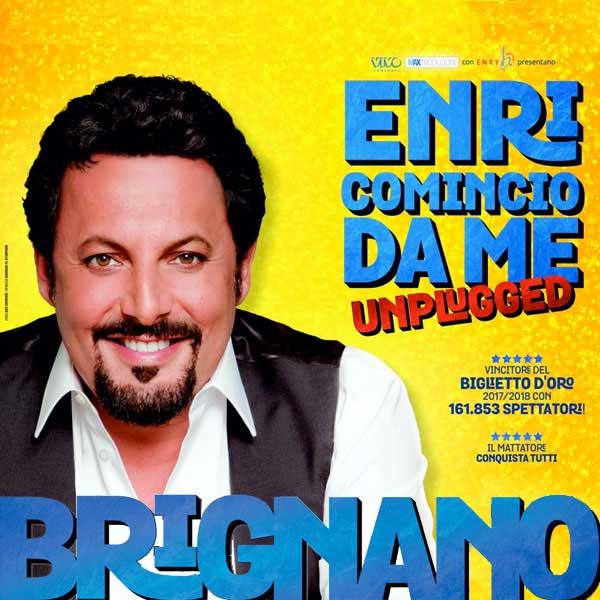 Enrico Brignano a Cattolica il 21 agosto con “Enricomincio da Me Unplugged”