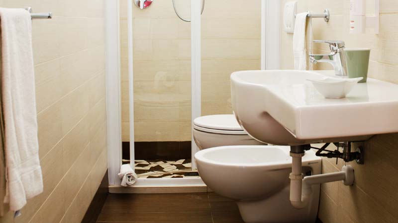 Il bagno delle camere easy