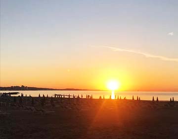 Sunset on the beach