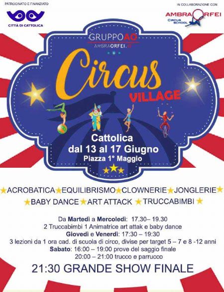 Family Week a Cattolica, il Circus Village di Ambra Orfei