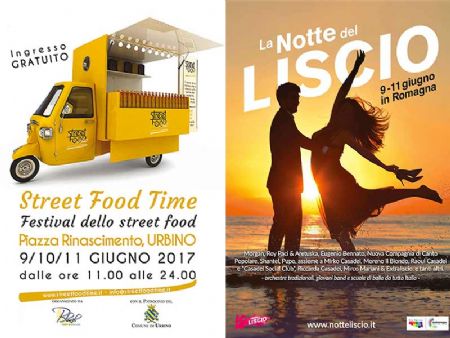 Gusto con lo Street Food Time ad Urbino e balli con la Notte del Liscio… un’imperdibile doppio appuntamento!